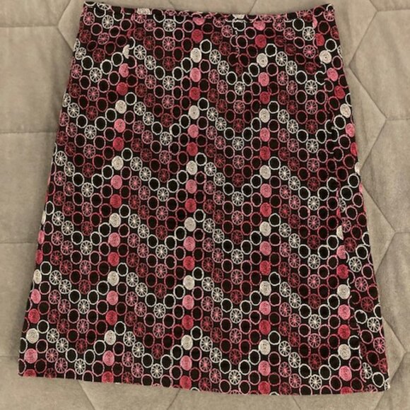 Unique RW&CO. Circle Print Mini Skirt - Size 0 - Picture 2 of 7